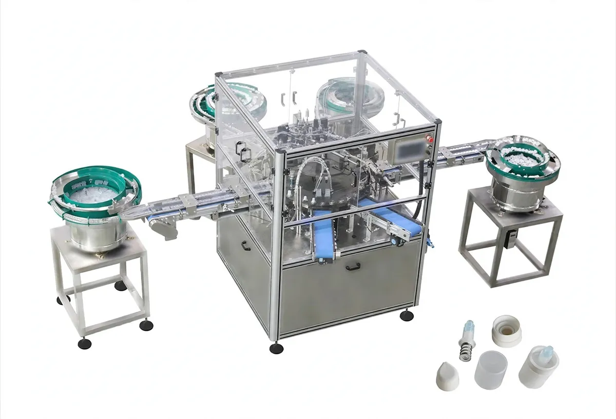 Cap, Plug & Silicone Valve Assembly Machine