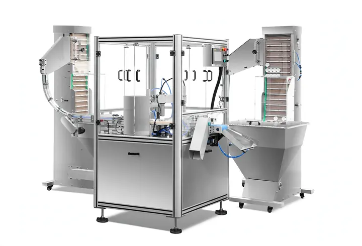 Inner & Outer Cap Combining and Lining Machine
