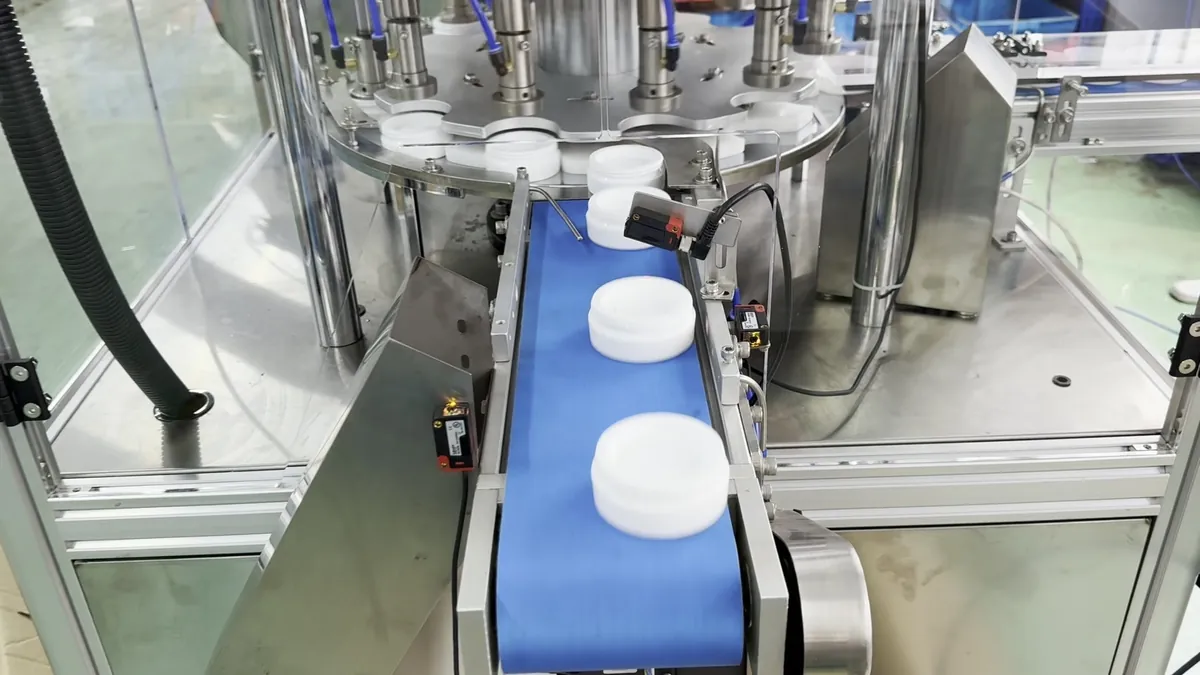 Cream Jar Assembly Machine