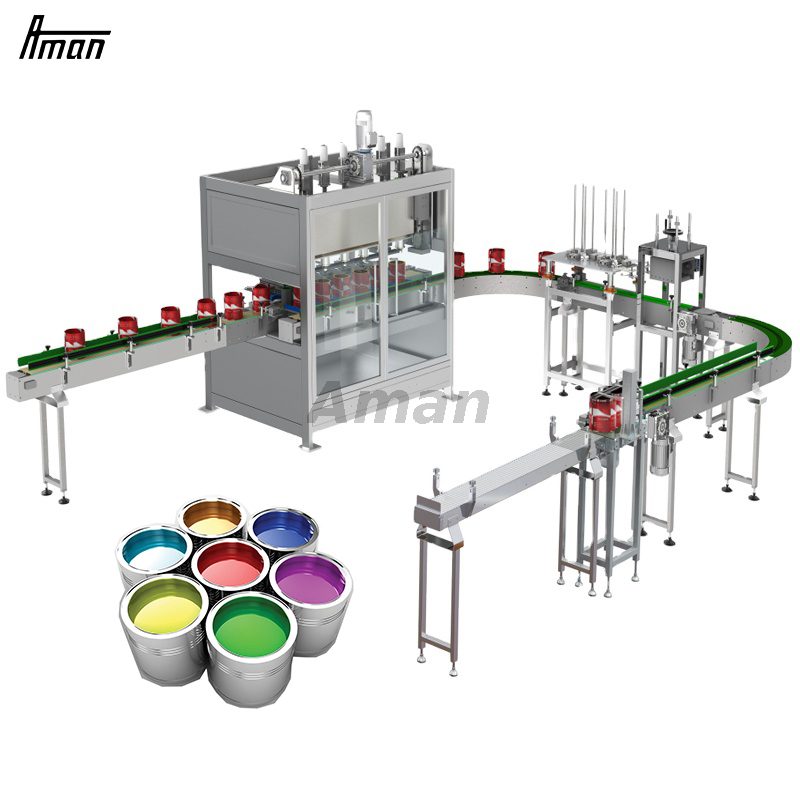 Automatic High-efficient Alcohol Liquid Solvent Base Paint Explosion Proof Filling And Capping Machine