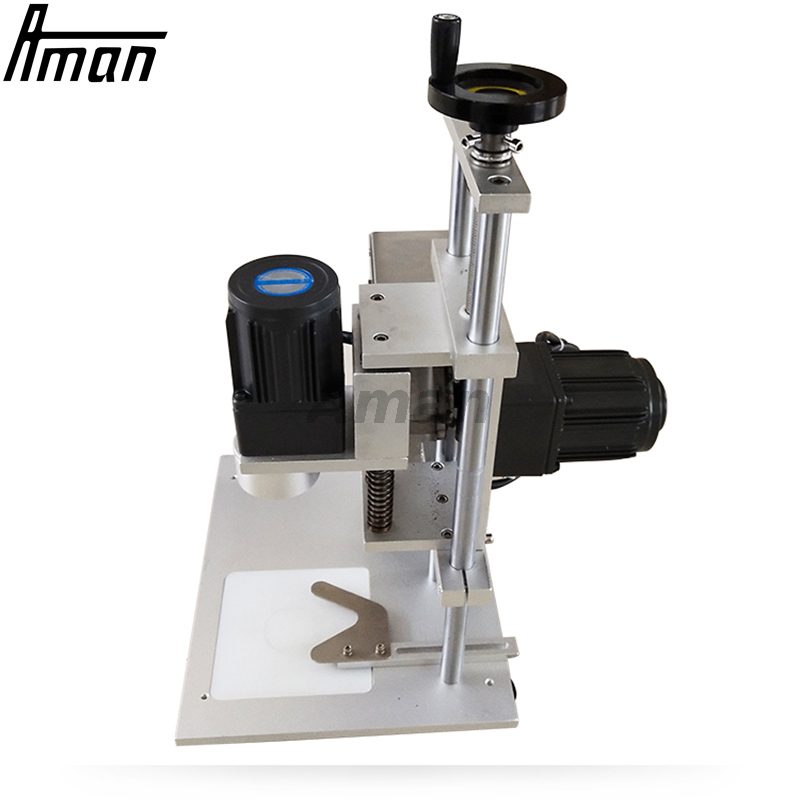 Semi Automatic Aluminium Bottle Wine Plastic Bottle Glass Jar Capping Screw Machine