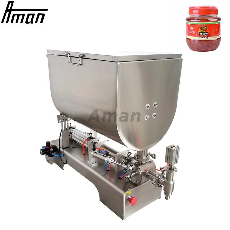 Honey Sauce Filling Machine with Mixer For Food Sauce