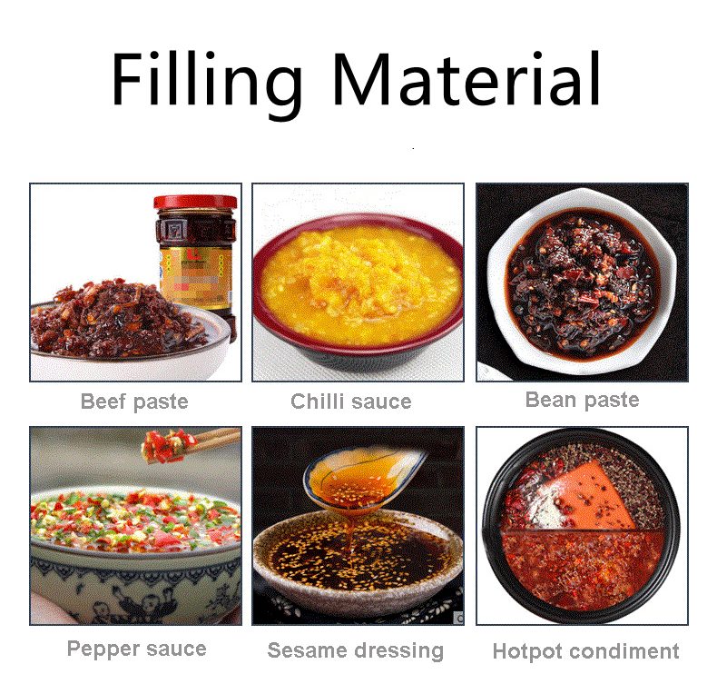 Honey Sauce Filling Machine with Mixer For Food Sauce
