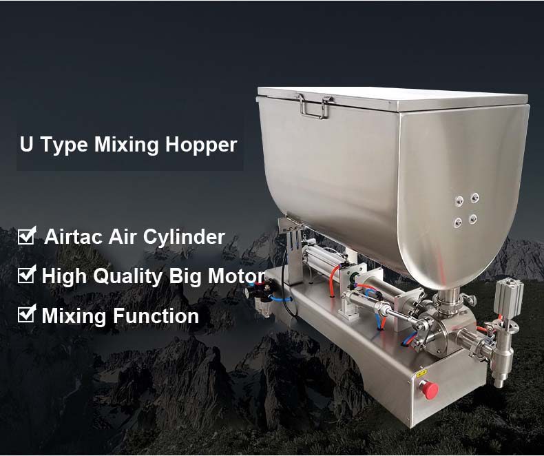 Honey Sauce Filling Machine with Mixer For Food Sauce
